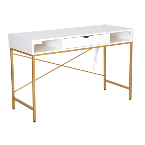 Gold Desks, White & Gold Desks You'll Love in 2023 Wayfair Canada